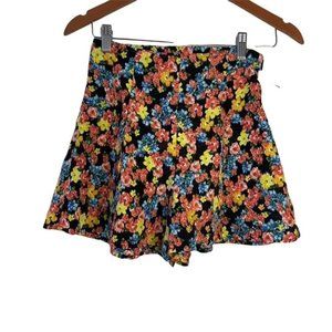 Monteau Bright Floral Wide-leg Shorts